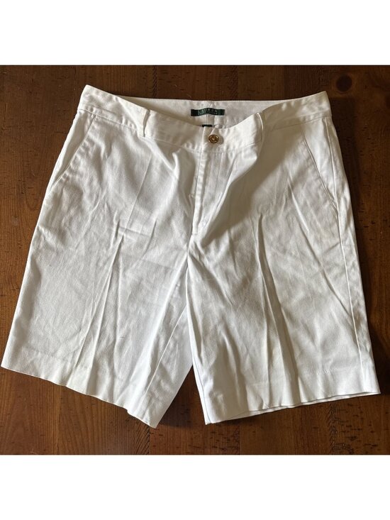 Lauren Ralph Lauren Pants - Ralph Lauren White Mid Length Shorts Size 14